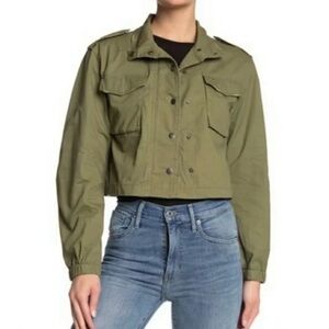 Army green Ten Sixty Sherman cropped jacket XL